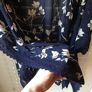 Motherhood Maternity Tops - Blue Floral Kimono Motherhood Maternity Tops - Blue Floral Kimono